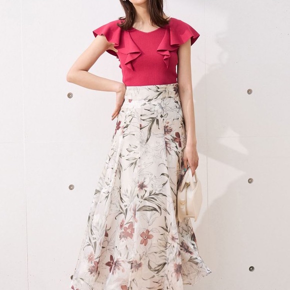 Mercuryduo Floral Flare maxi skirt - Picture 2 of 10